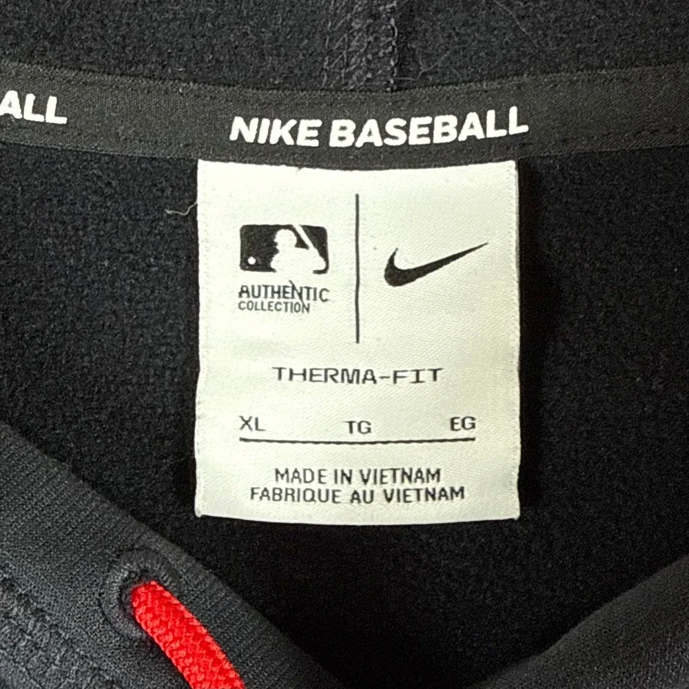 Nike Therma-Fit Men XL Cleveland Guardians Fleece Pullover Hoodie Sweatshirt MLB